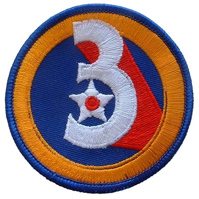 IRON ON 3RD AIR FORCE PATCH