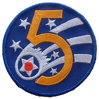 IRON ON 5TH AIR FORCE PATCH