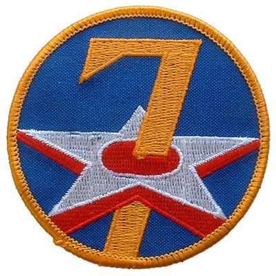 IRON ON 7TH AIR FORCE PATCH