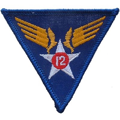 IRON ON 12TH AIR FORCE PATCH