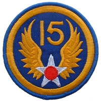 IRON ON 15TH AIR FORCE PATCH