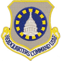 IRON ON HEADQUARTERS COMMAND USAF PATCH