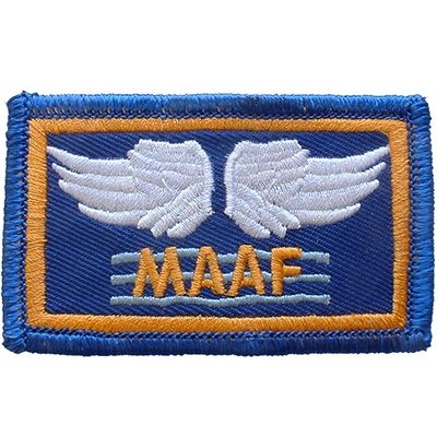 IRON ON USAF MED ALLIED FORCES PATCH