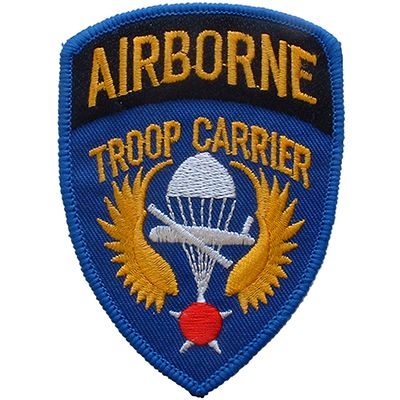 IRON ON AIRBORNE TROOP CARRIER PATCH