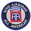 IRON ON ROUND 82nd AIRBORNE PATCH