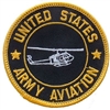 IRON ON US ARMY AVIATION W/COPTER PATCH