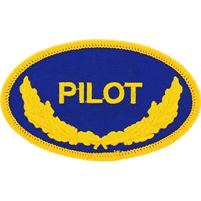 IRON ON USN OVAL PILOT PATCH