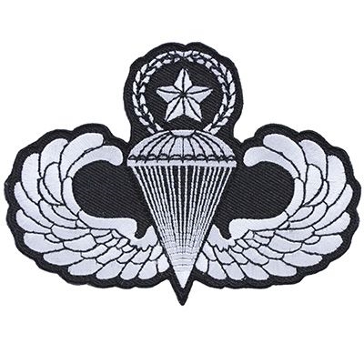 IRON ON MASTER PARACHUTIST PATCH