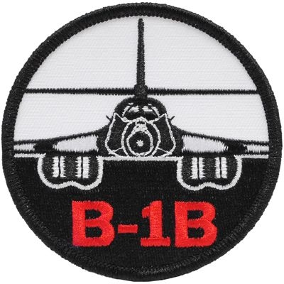 IRON ON  USAF B-1B BOMBER PATCH