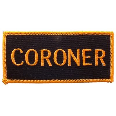 IRON ON CORONER TAB PATCH
