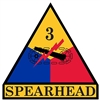 IRON ON 3rd ARMORED DIV PATCH
