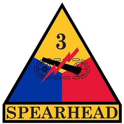 IRON ON 3rd ARMORED DIV PATCH