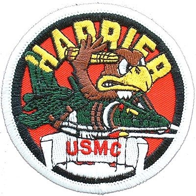 IRON ON USMC HARRIER PATCH