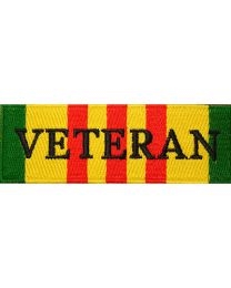 IRON ON VIETNAM VETERAN RIBBON PATCH