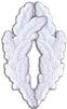 IRON ON 2pc SCRAMBLED EGGS WHITE PATCH