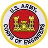 IRON ON ARMY CORPS OF ENGINEERS PATCH