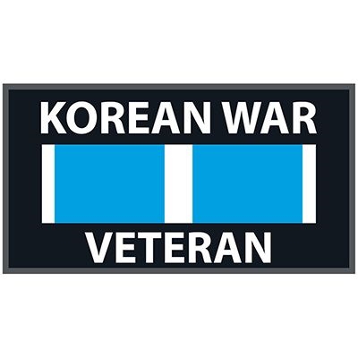 IRON ON KOREA SERVICE RIBBON VETERAN PATCH