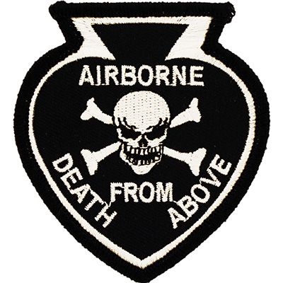 IRON ON DEATH FROM ABOVE PATCH