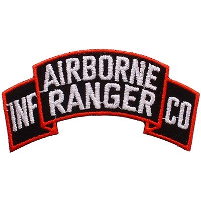 IRON ON AIRBORNE RANGER INF CO PATCH