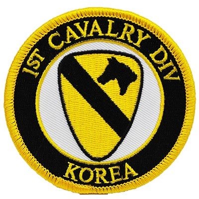 IRON ON KOREA 1ST CAVALRY PATCH