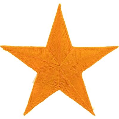 IRON ON GOLD STAR PATCH