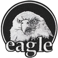 IRON ON BLACK EAGLE PATCH