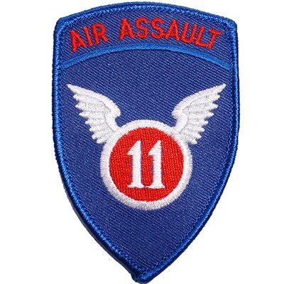 IRON ON 11th AIR ASSAULT PATCH