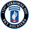IRON ON173rd AIRBORNE SKY SOLDIERS PATCH