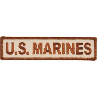 IRON ON MARINES DESERT TAB PATCH
