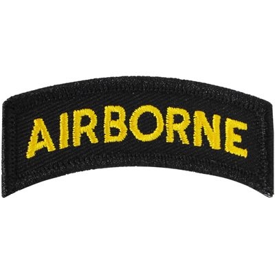 IRON ON SMALL AIRBORNE TAB PATCH