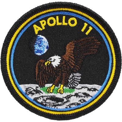 IRON ON APOLLO 11 PATCH