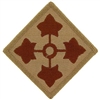 IRON ON 4th INFANTRY DIV DESERT PATCH
