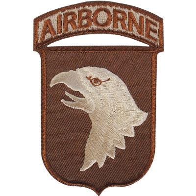 IRON ON 101st AIRBORNE DESERT PATCH