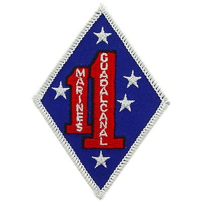 IRON ON  USMC 1st MARINES GUADALCANAL PATCH