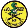 IRON ON ARMY SNIPER SCHOOL PATCH