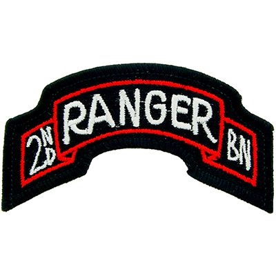 IRON ON 2nd RANGER BATIALLION PATCH