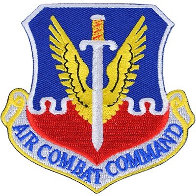 IRON ON AIR COMBAT COMMAND PATCH