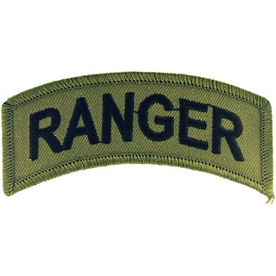 IRON ON RANGER TAB SUBDUED PATCH