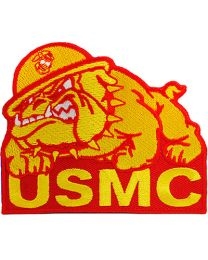IRON ON USMC BULLDOG PATCH