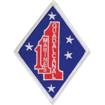IRON ON  USMC 1st BAT 1st MARINES  DIV PATCH