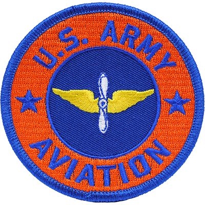 IRON ON US ARMY AVIATION PATCH