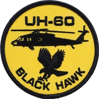 IRON ON UH-60 BLACK HAWK PATCH