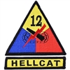 IRON ON 12th ARMORED DIV PATCH