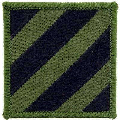 IRON ON 3rd INFANTRY DIV SUBDUED PATCH