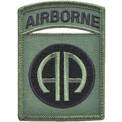 IRON ON 82nd AIRBORNE SUBDUED PATCH