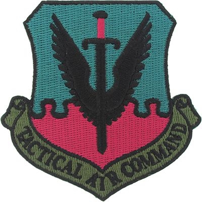 IRON ON TACTICAL AIR COMMAND SUBDUED PATCH