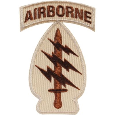 IRON ON SPECIAL FORCES AIRBORNE DESERT PATCH