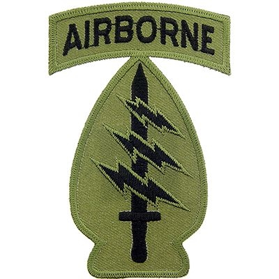 IRON ON SPECIAL FORCES AIRBORNE SUBDUED PATCH