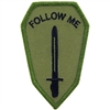 IRON ON ARMY INFANTRY SCHOOL SUBDUED PATCH