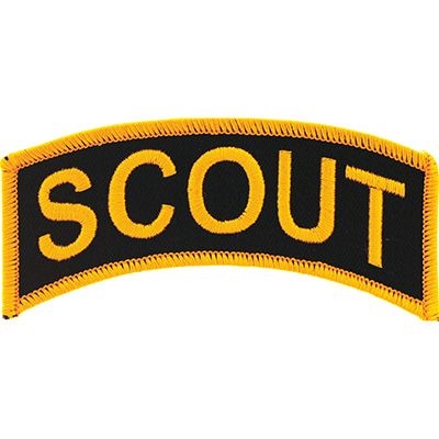 IRON ON SCOUT TAB PATCH